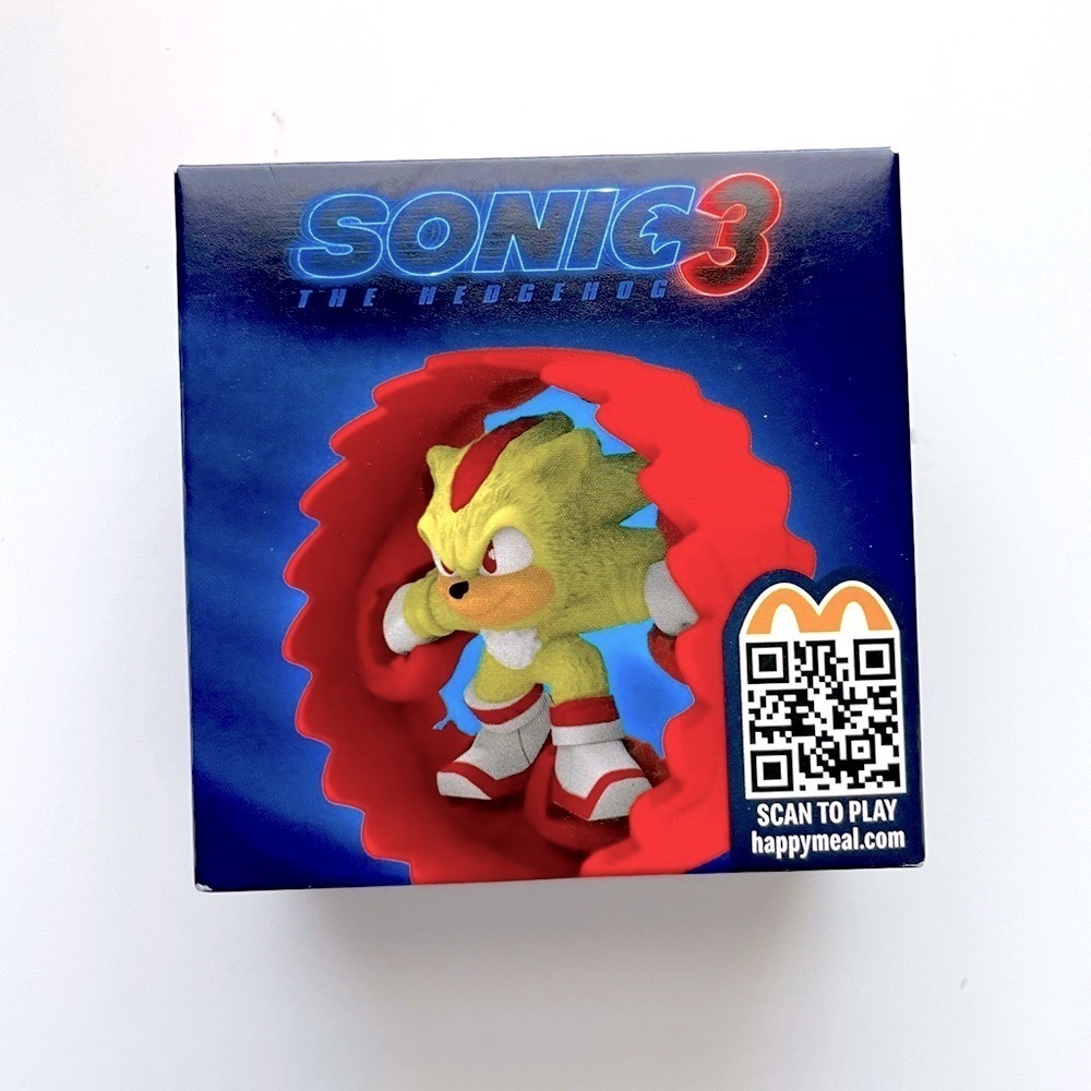 New 2024 McDonald's Sonic 3 The Hedgehog Movie HAPPY MEAL TOYS Shadow+ Roller